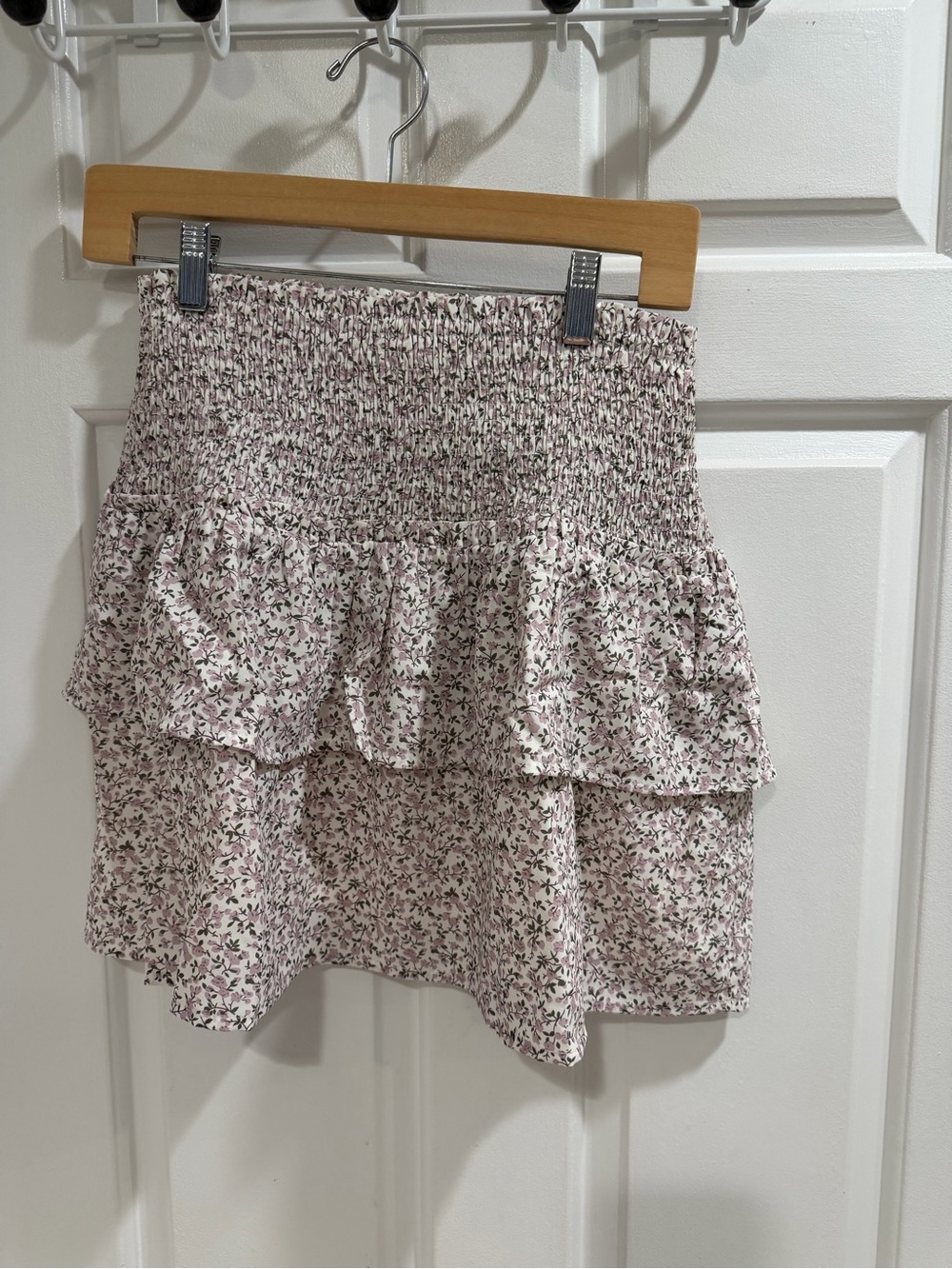 NWT Heyson Boutique Floral Smocked Ruffle Mini Skirt - Sz S